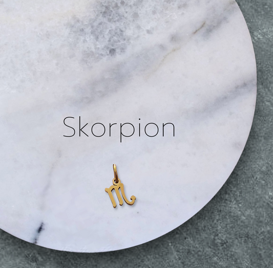 Sternzeichen Skorpion - Edelstahl Anhänger