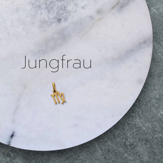 Sternzeichen Jungfrau - Edelstahl Anhänger